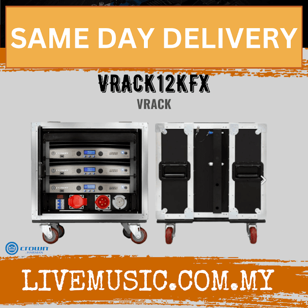 Crown VRACK12KFX 3 nos x IT12000HD Amplifiers, RACK, PD, +I/O ( VRACK 12KFX   / VRACK-12KFX  )