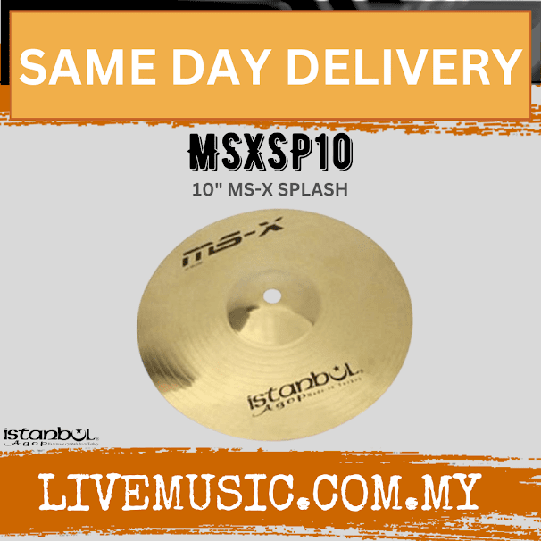 Istanbul Agop MSXSP10 10" MS-X Splash Cymbal (MSX-SP10 / MSX SP10)