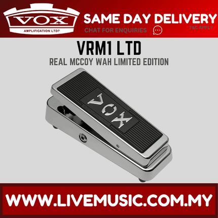 Vox VRM-1LTD Real Mccoy Wah Pedal Limited Edition Chrome ( VRM 1LTD / VRM1LTD )