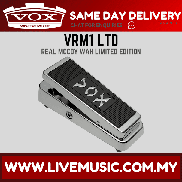 Vox VRM-1LTD Real Mccoy Wah Pedal Limited Edition Chrome ( VRM 1LTD / VRM1LTD )