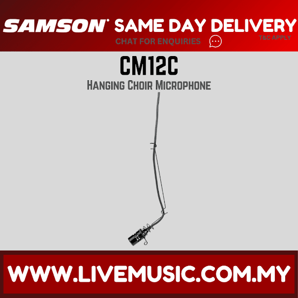 Samson CM12C Hanging Choir Microphone With PM5 (CM 12C/CM-12C)