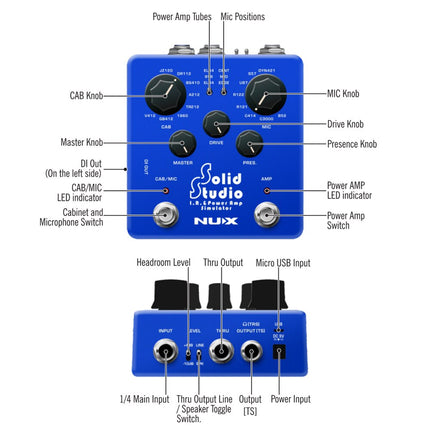 NUX NSS-5 Solid Studio - IR and Power Amp Stimulator (NSS5/NSS 5)