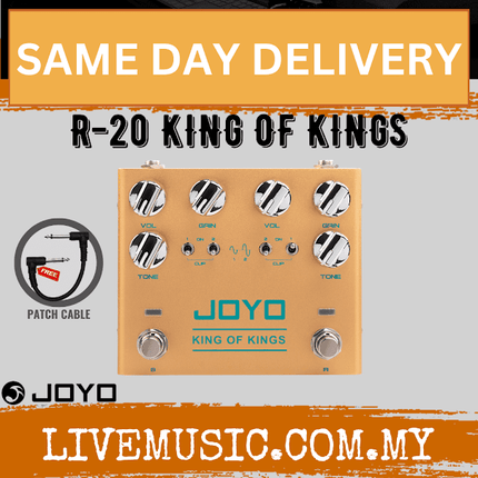 Joyo R-20 King Of Kings Vintage Dual Channel Vintage Overdrive Electric Guitar Effect Pedal ( R20 / R 20 )