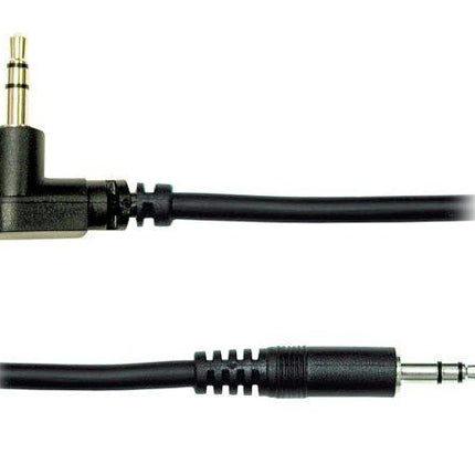 Hosa CMM-103R 3.5mm TRS to 3.5mm TRS RA Cable, 3ft (CMM103R/CMM 103R)