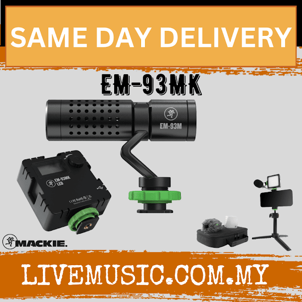 Mackie EM-93MK Mobile Vlogger Kit ( EM 93MK / EM93MK )