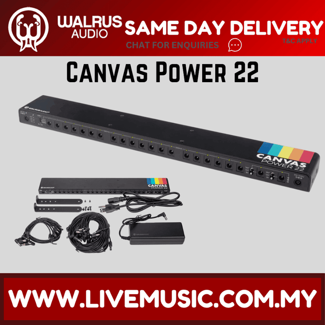 Walrus Audio Canvas 22 Pedal Power Supply,UK