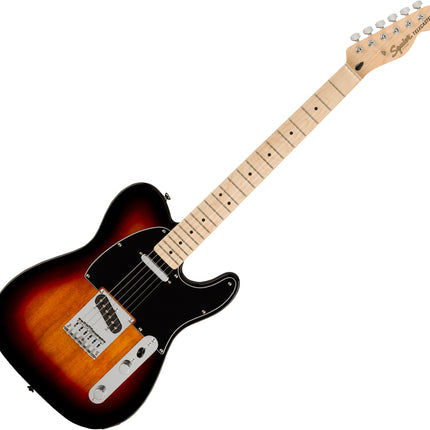 Squier Affinity Series Telecaster Electric Guitar, Maple Fretboard - 3-Color Sunburst