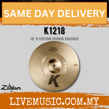 Zildjian 18" K Series Custom Hybrid Crash Cymbal (K1218)
