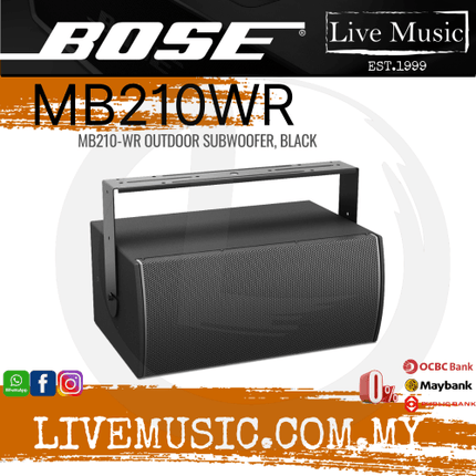 Bose MB210-WR Outdoor Subwoofer Black ( MB210 WR / MB210W)