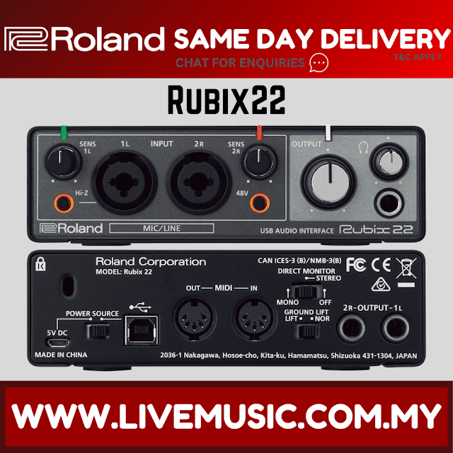 Roland Rubix22 - USB Audio Interface (RUBIX-22)