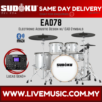 Sudoku EAD78 Electronic Digital Drum Set w/Module ( EAD-78 EAD 78 )