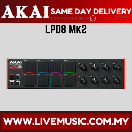 Akai Professional LPD8 - Laptop Pad Controller (LPD-8/LPD 8)