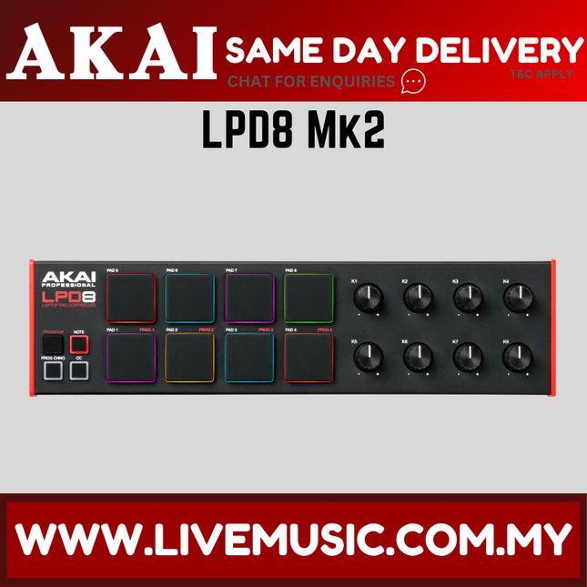 Akai Professional LPD8 - Laptop Pad Controller (LPD-8/LPD 8)