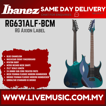 Ibanez Axion Label RG631ALF Solid Body Electric Guitar - Blue Chameleon (RG631ALF-BCM)