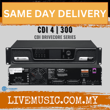 Crown CDi DriveCore 4|300 Power Amplifier ( CDi 4|300 / CDi4|300 )