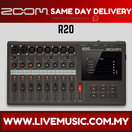 Zoom R20 16-track Recorder / Interface / Controller Workstations ( R-20 )