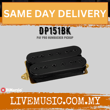 DiMarzio DP151BK PAF Pro Humbucker Pickup - Black (DP151)