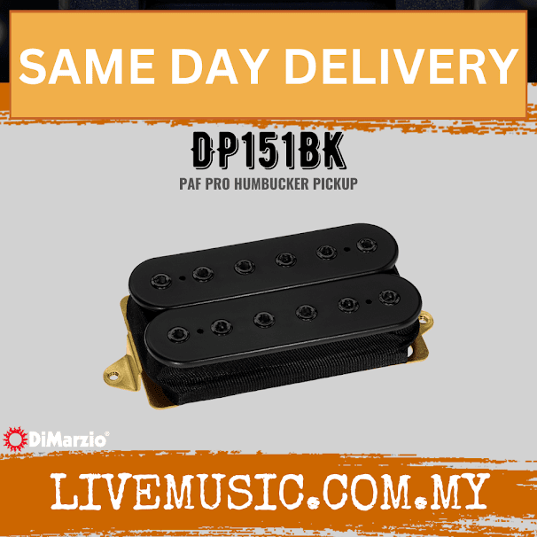 DiMarzio DP151BK PAF Pro Humbucker Pickup - Black (DP151)