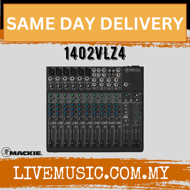 Mackie 1402VLZ4 14 Channel Mixer Analog Compact Mixers With Onyx (1402 VLZ4/1402-VLZ4)