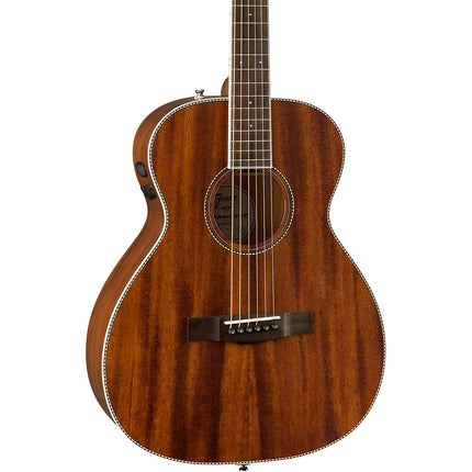 Fender PM-TE Travel All-Mahogany Acoustic Guitar with Case - Natural
