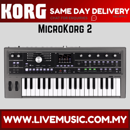 Korg MicroKORG 2 Keyboard Synthesizer/Vocoder (MK-2 MK2)