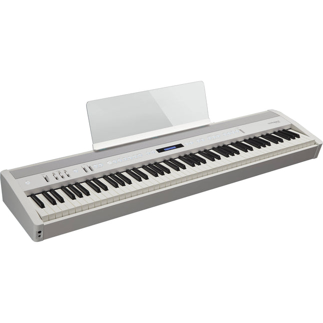 Roland FP-60X 88-key Digital Piano with Stand, Note Stand, RH5 Headphone and Adapter - White ( FP60X / RH-5 )