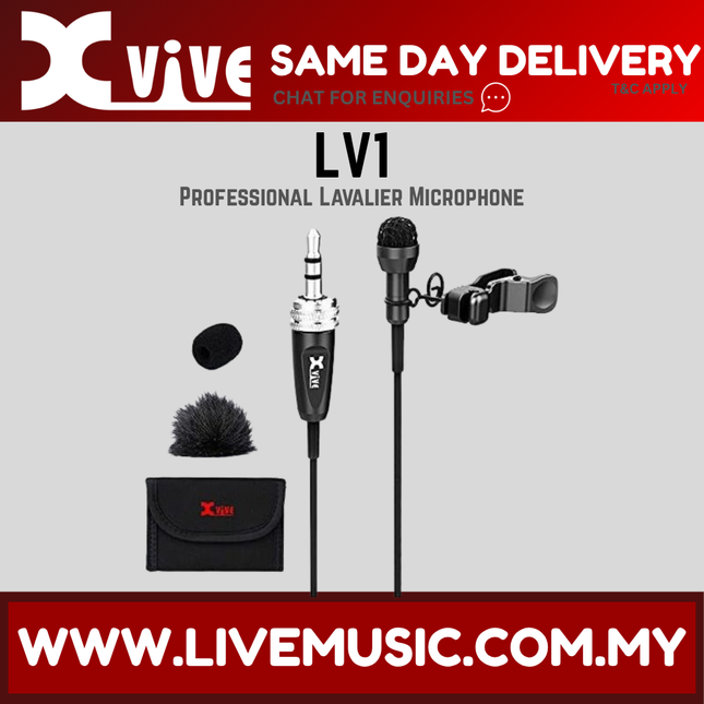 Xvive LV1 Professional Lavalier Microphone Omnidirectional Mic For Wireless System ( LV 1 )