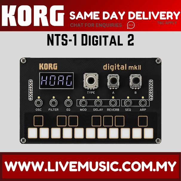 Korg Nu:Tekt NTS-1 MKII DIY Digital Synthesizer Kit ( NTS 1 / NTS1 / NTS-1 Digital 2 )