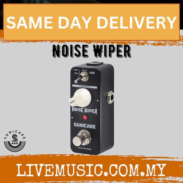 Sonicake QSS-14 Noise Wiper True Bypass Noise Gate Guitar Bass Effect Pedal ( QSS14 QSS 14 )