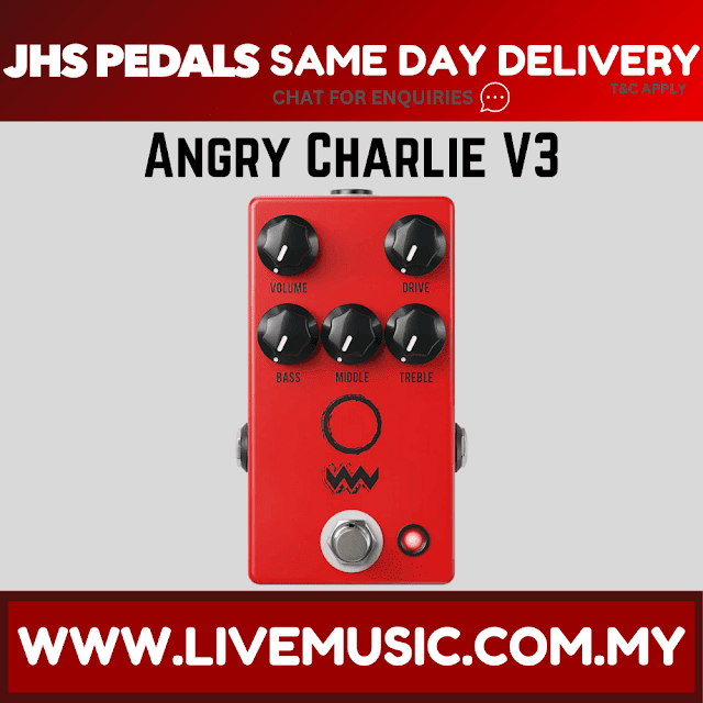 JHS Angry Charlie V3 Overdrive-Distortion Guitar Effects Pedal