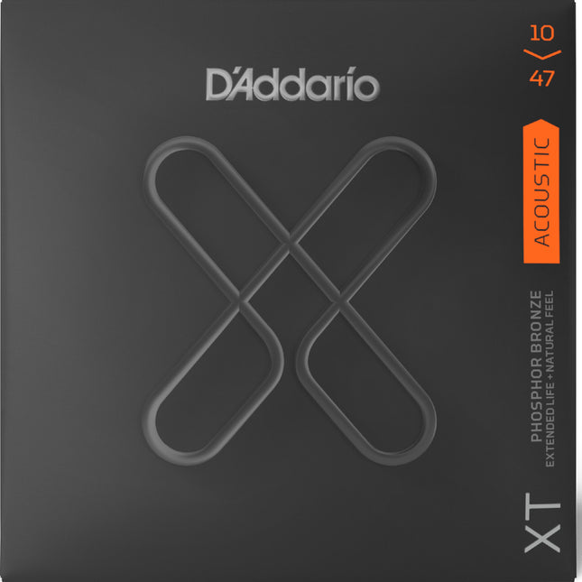 D'Addario XTAPB1047 - XT Acoustic Phosphor Bronze Strings, Extra Light (10-47)(Daddario)
