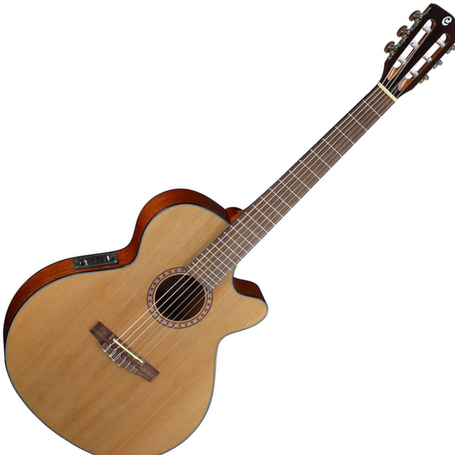 Cort CEC5 Classical Guitar with Gig Bag - Natural Glossy (CEC 5/CEC-5)