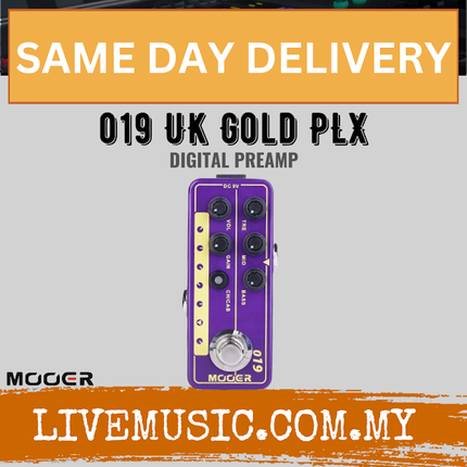 Mooer UK GOLD PLX Preamp Pedal (019)