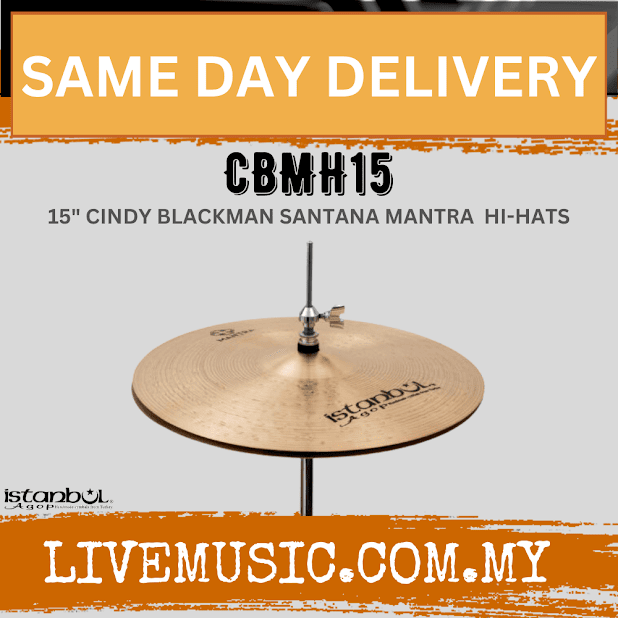 Istanbul Agop CBMH15 15-inch Cindy Blackman Mantra HiHat Cymbals ( CBMH-15 / CBMH 15 )