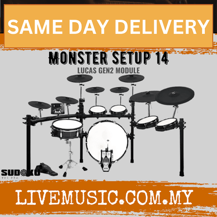 Sudoku Monster Setup 14 Pieces Electronic Digital Drum Set