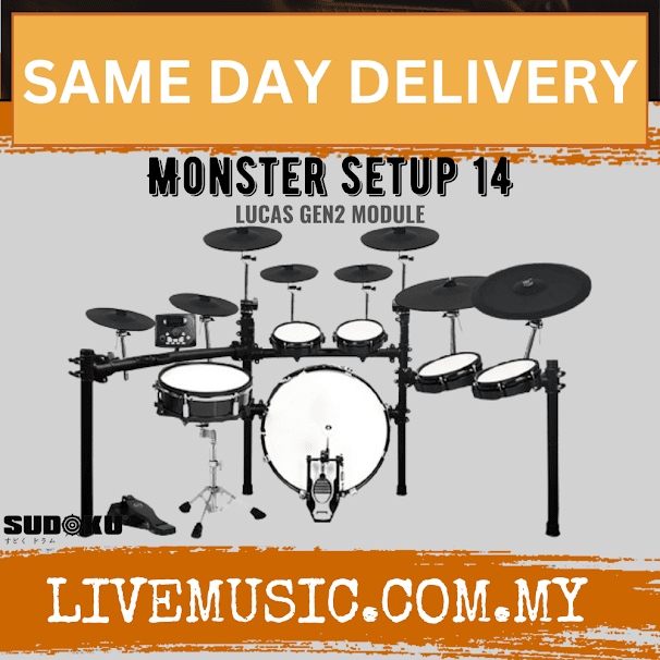 Sudoku Monster Setup 14 Pieces Electronic Digital Drum Set