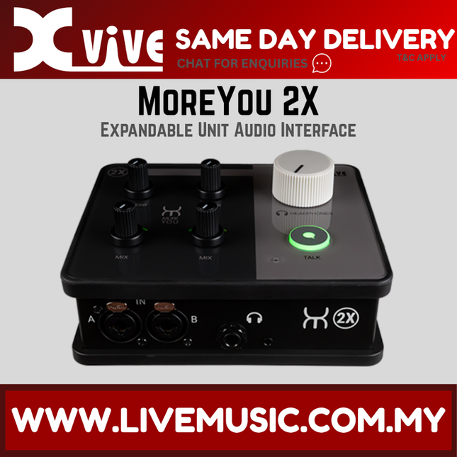 Xvive More You 2X Expansion Unit for the More You HUB Audio Interface & Personal Monitoring System ( MoreYou2X )