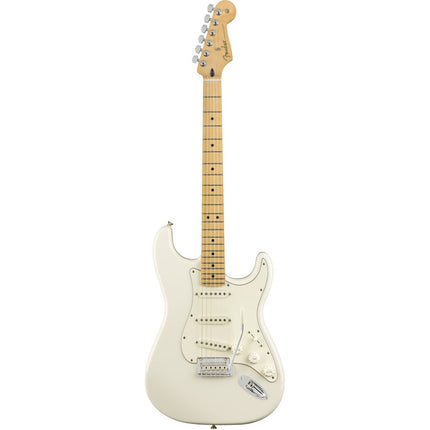Fender Artist Jimmie Vaughan Tex Mex Stratocaster Guitar, Maple Fretboard with Deluxe Gig Bag - Olympic White