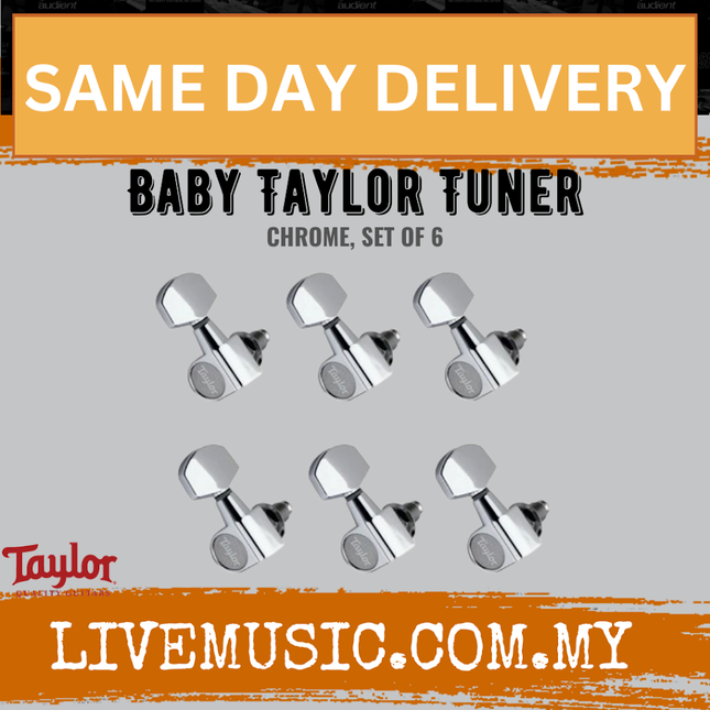 Taylor Baby Taylor Tuner, Chrome, Set of 6