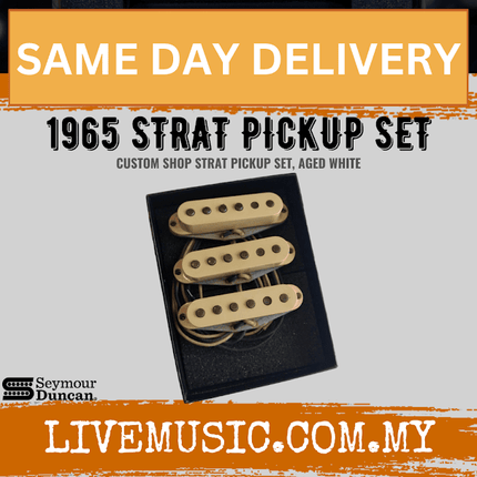 Seymour Duncan Custom Shop 1965 Strat Pickup Set, Aged White