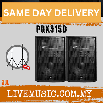 JBL PRX315D 15 inch 2-Way Passive Loudspeaker With Speaker Stand - Each / Pair ( PRX-315D / PRX 315D )