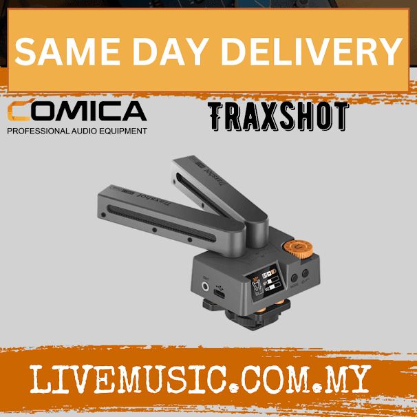 Comica Audio Traxshot Super Cardioid Transformable All-in-One Shotgun Microphone (TRAX SHOT)