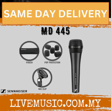 Sennheiser MD 445 Handheld Supercardioid Microphone ( MD445 / MD-445 )