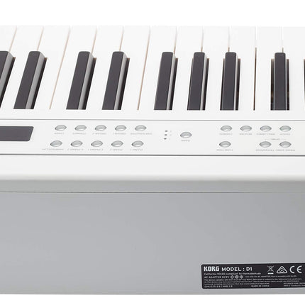 Korg D1 88-Keys Digital Piano With Note Stand and Adapter-White (D-1)