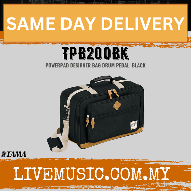 Tama TPB200-BK Powerpad Bass Drum Pedal Bag, Black ( TPB200 BK / TPB200BK )