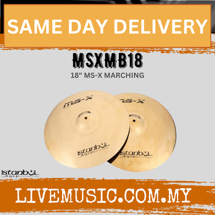 Istanbul Agop Cymbals MSXMB18 18" MS-X Marching Cymbal ( MSXMB-18 / MSXMB 18 )