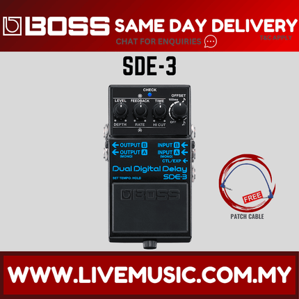 Boss SDE-3 Dual Digital Delay Pedal ( SDE3 SDE 3 )