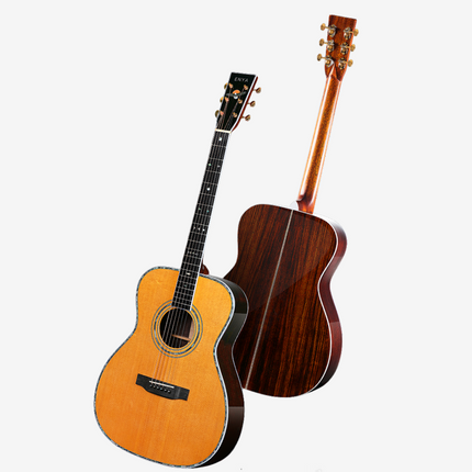 ENYA T10S-OM 41" Tribute Series Sitka Spruce Solid Top Acoustic Guitar With Hardcase (T10SOM/T10S OM)