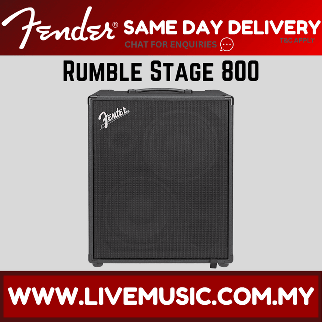 Fender Rumble Studio 800 - 800 watts, 2x10" Stage Bass Amplifier (Studio-800)