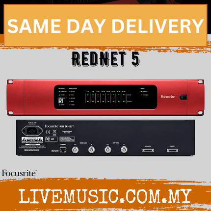 Focusrite Rednet 5 32 x 32 Ethernet Audio Network Digital I/O for Pro Tools HD
